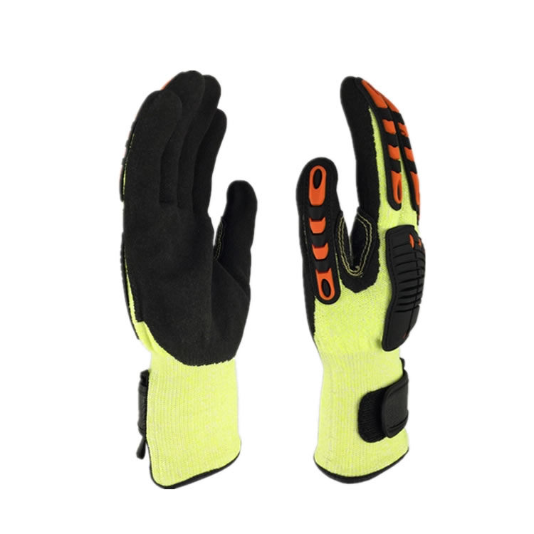 HPPE anti cutting and shockproof gloves